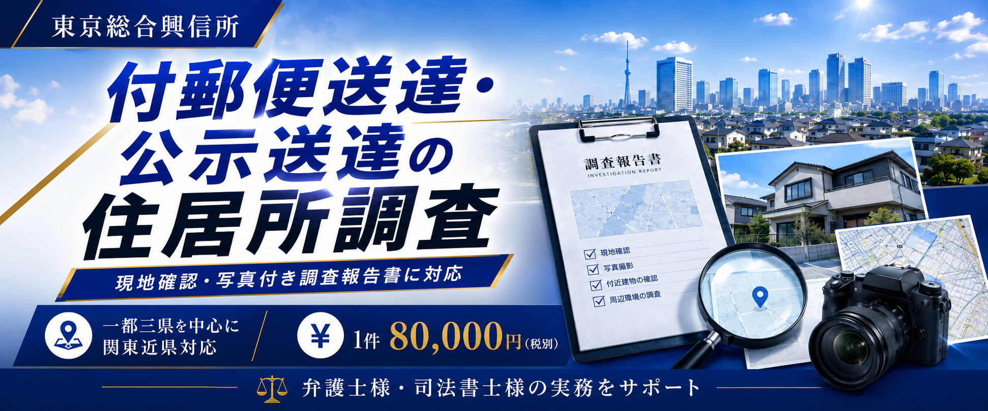 東京総合興信所 住居所調査サービス案内 1
